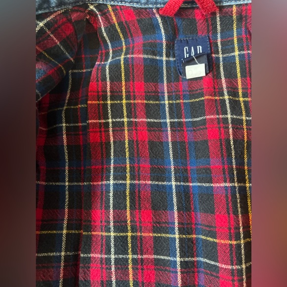 Vintage 1980’s GAP Kids Denim Jacket With Flannel Lining Size XS (4) - Picture 6 of 16